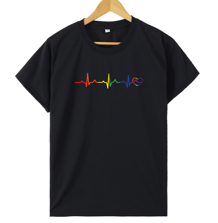 LGBTQ+ Pride Pulse Graphic Shirt