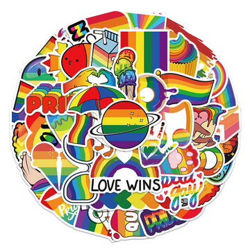 Colorful LGBTQ+ 50pcs Stickers