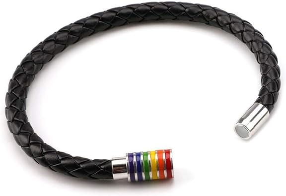 LGBTQ+ Leather Magnet Bracelet