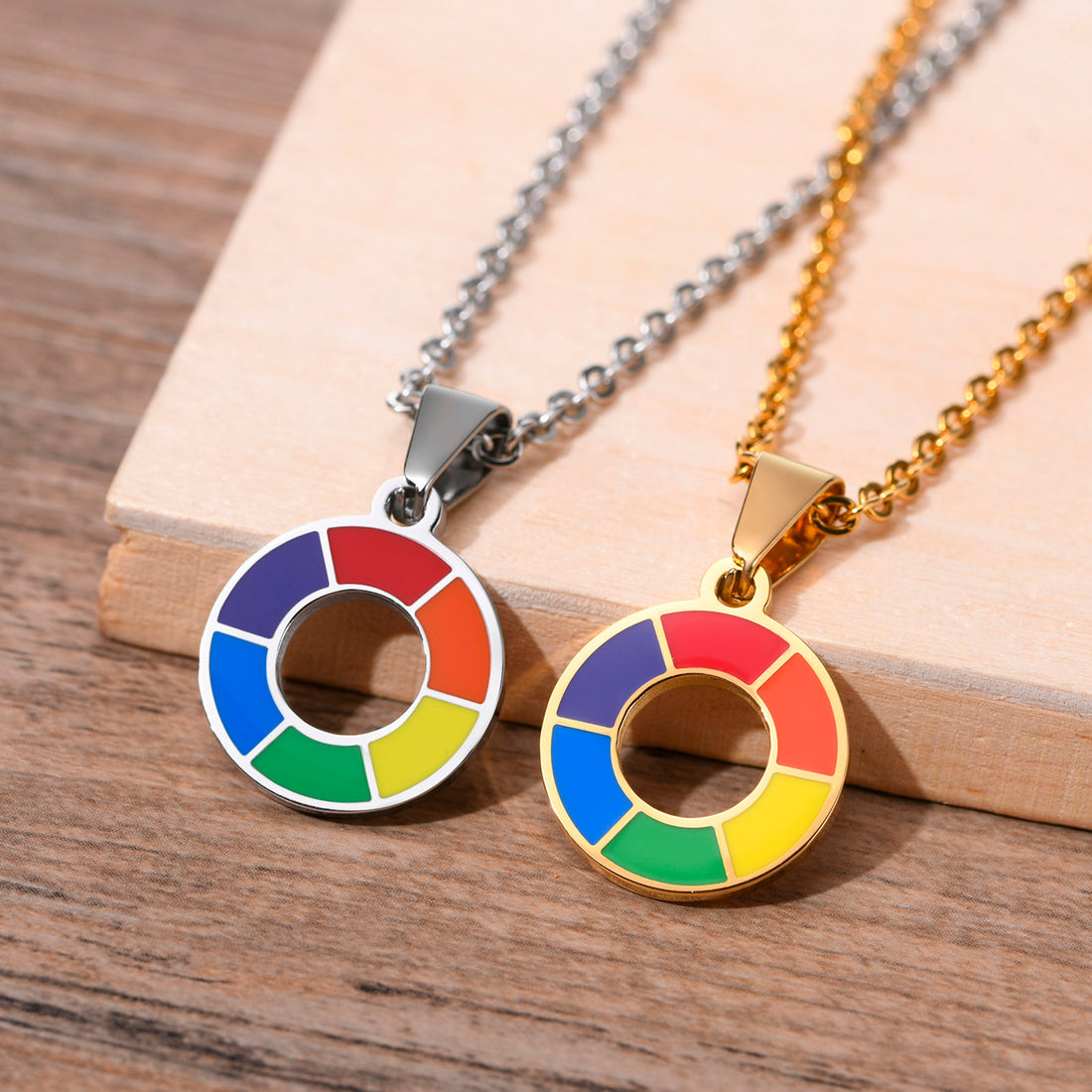 LQBTQ+ Unity Circle Necklace