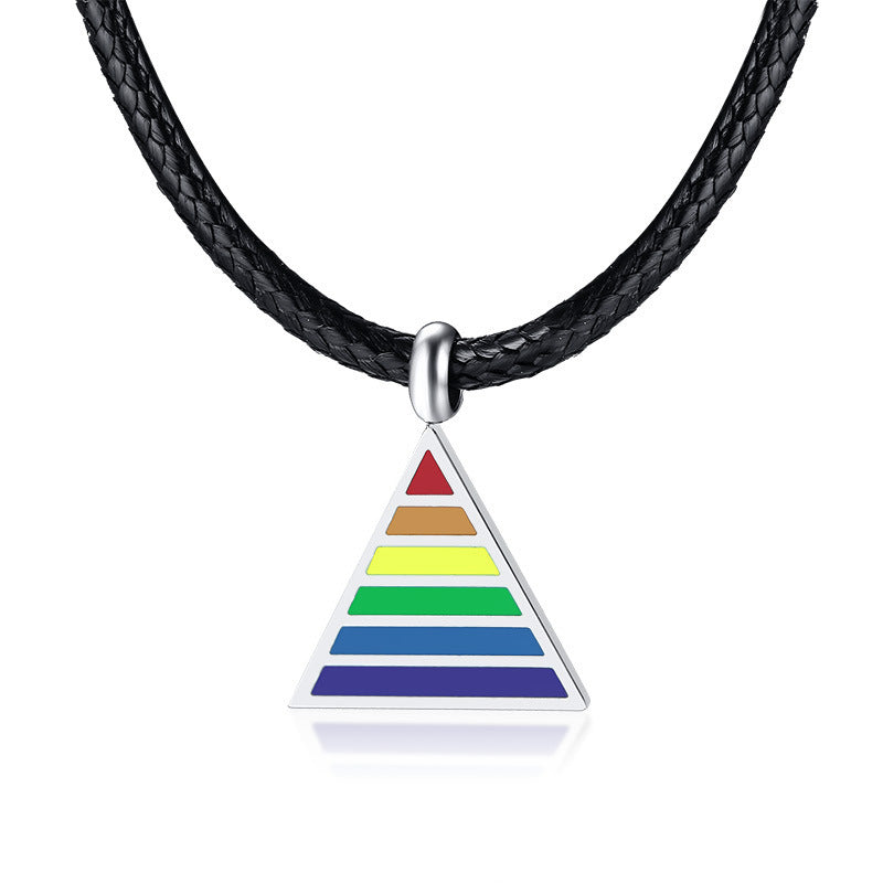 LGBTQ+ Pyramid Pendant