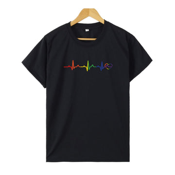 LGBTQ+ Pride Pulse Graphic Shirt