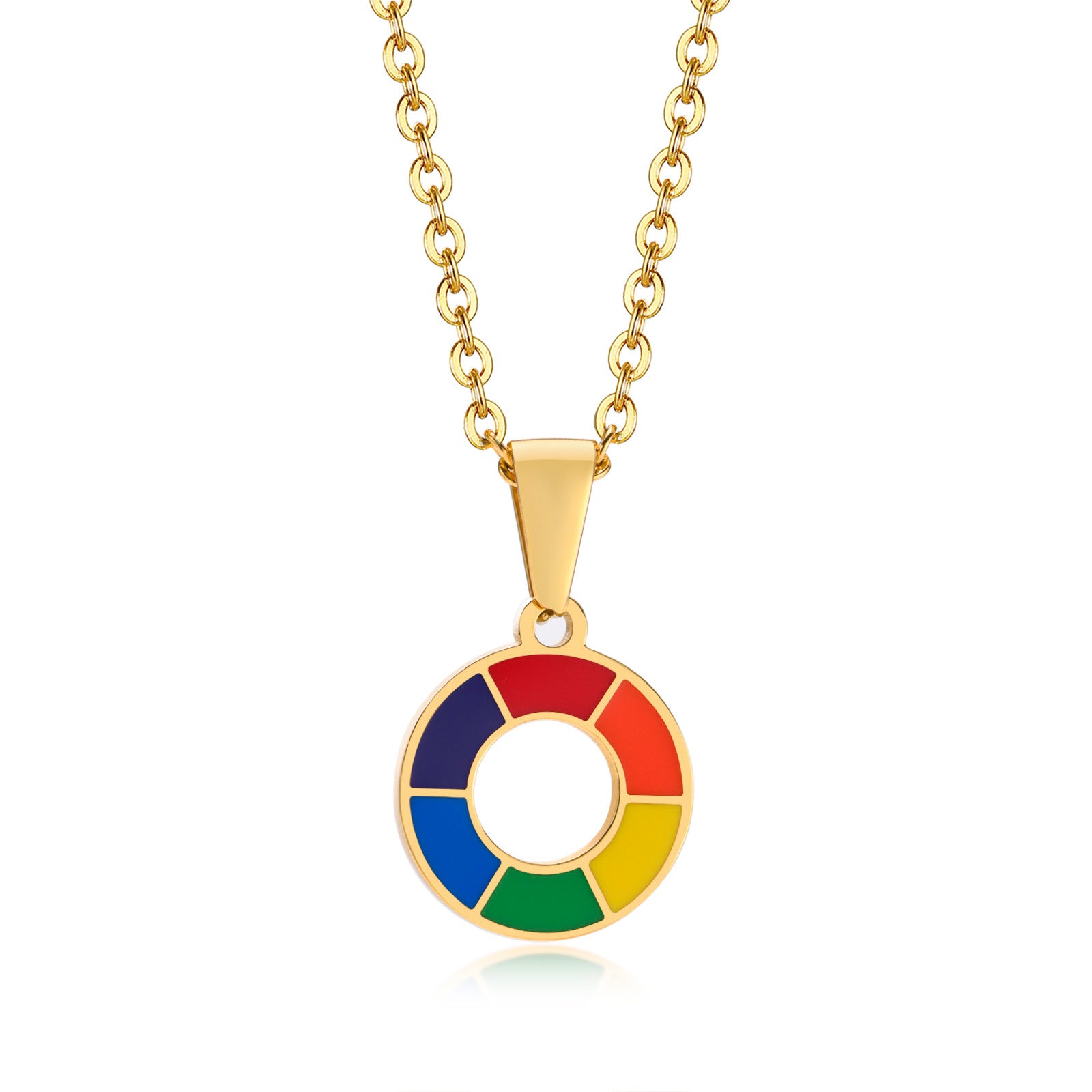 LQBTQ+ Unity Circle Necklace