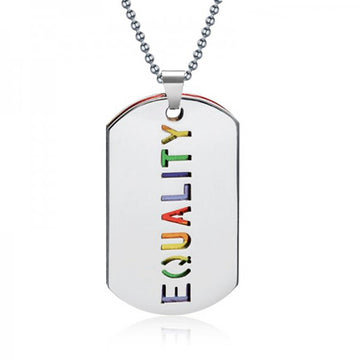 LGBTQ+ Necklace Tag