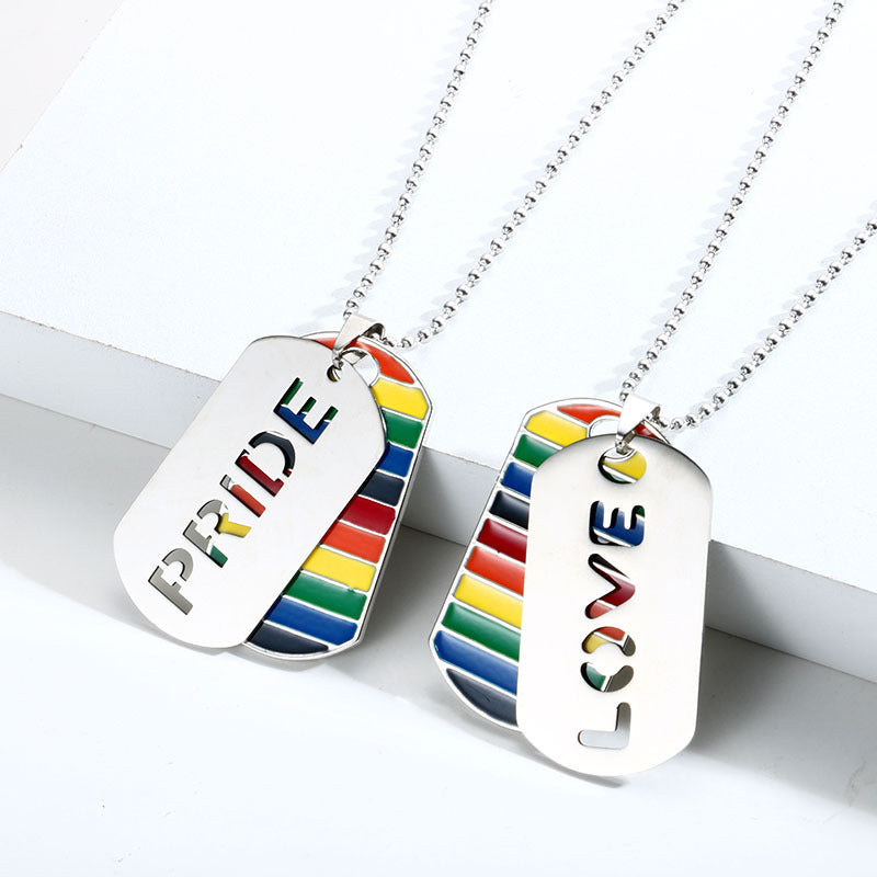 LGBTQ+ Necklace Tag