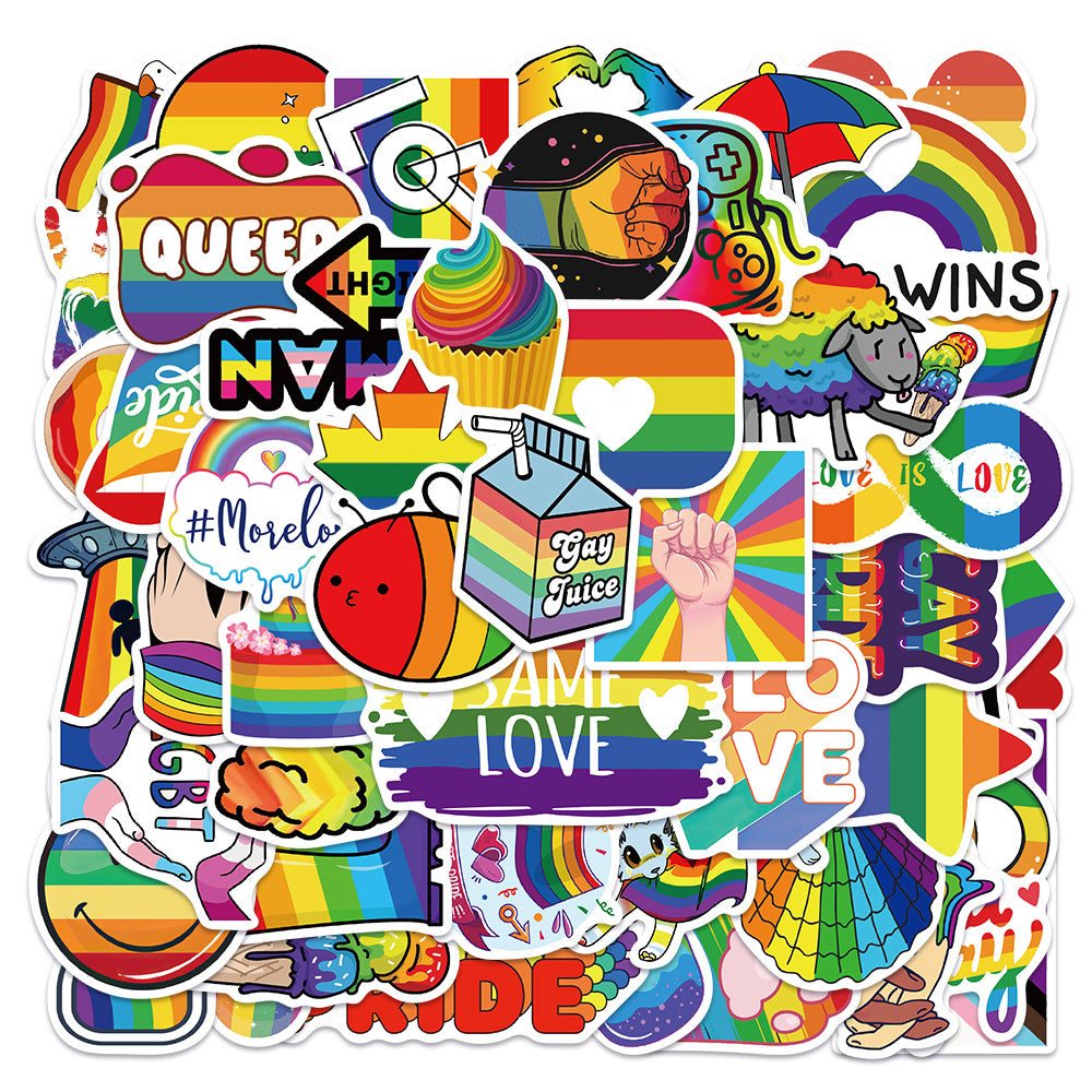 Colorful LGBTQ+ 50pcs Stickers